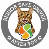 カーサイン 高齢者マーク SENIOR SAFE DRIVER ベンガル ステッカー シール 直径13cm 肉球 日本製 車