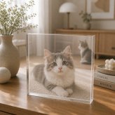 猫 ガラスブロック ペット 子猫 飼い主 ディスプレイ 記念日 サプライズ うちの子記念日 名入れ 愛猫 プレゼント ペットロス うちの子 フォトキューブ 虹の橋 メモリアルフォトフレーム 贈り物 写真立て ペット仏壇 ギフト クリスタル 写真 メモリアル 記念 フォトフレーム おしゃれ メモリアルグッズ オーダーメイド 感謝 ペットメモリアル メモリアルプレート オリジナル 愛犬家 犬【c01】