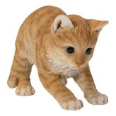 置物 猫 走り出す茶トラ猫 幅20.5cm woobia ウービア リアル かわいい おしゃれ 玄関 インテリア オブジェ ガーデン 茶トラ ねこ ネコ 動物 アニマル 癒し 棚 北欧 リビング プレゼント ギフト 新築祝い 猫好き ねこグッズ