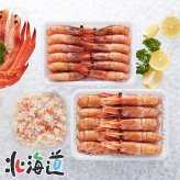 メーカー直送 カネコメ田中水産 ぼたんえび・甘えび・おおずわいがにほぐし身セット　26-6010-31 贈答品 自宅用 プレゼント 人気 ランキング  お誕生日 2種類のえびと、ずわいがにほぐし身が入ったセットです。