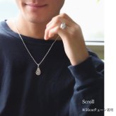 ハワイアンジュエリー ネックレス シルバー ネックレス 刻印 無料 誕生石入れ可 柄が選べる ティアドロップ シンプル シルバー925 ギフトラッピング可能 BY THE SEA バイザシー メンズ レディース プレゼント ハロウィン 【品番：CG-SP313LR】