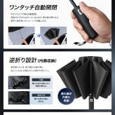 おりたたみ傘 折りたたみ傘 日傘【国内試験済み】大きいサイズ メンズ 晴雨兼用【UVカット99.9％】逆折り式 12本骨 UPF50+