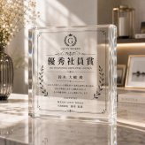 周年記念品 ガラスブロック 優秀社員賞 社員表彰 退職祝い 表彰式 誕生日 オフィス 法人ギフト オーダーメイド 表彰楯 ロゴ入り 功労賞 カウンター 表彰状 取引先 プレゼント 退職記念 ビジネス 功労者表彰 会社 表彰 社員 ギフト 高級 創立記念 記念品贈呈 永年勤続 法人 オリジナル 名入れ 優勝記念 贈り物 記念日 おしゃれ 周年記念 受賞記念 受付 サプライズ 名入れギフト【c11】