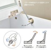 ドレッサー コスボックス 化粧台 ミラー付き 木製 机 幅47cm シンプル 木目 ホワイト ブラウン テレワーク メイクボックス メイクワゴン コンセント付き 収納ボックス コスメ 収納 化粧品 収納付き