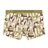 エンポリオアルマーニ：ALL OVER PRINTED MICROFIBER ボクサーパンツ (モス・イーグル)[ボクサーパンツ/ 男性下着/ メンズインナー/人気ブランド/おすすめギフト/誕生日プレゼント/メンズファッション]