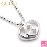gucci ネックレス レディース グッチ ペンダント アクセサリー GG ハート ボールチェーン love britt necklace シルバー 246487 J8400 8106 正規品 ブランド 新品 年 ギフト プレゼント ギフト