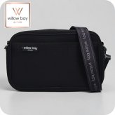 ウィローベイ ショルダーバッグ レディース ブランド WILLOWBAY ラージクロスボディバッグウィズロープ クロスボディ BLACK
