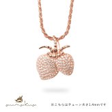 ハワイアンジュエリー ネックレス シルバー925 ココナッツ ピンクコーティング キュービックジルコニア ラッピング チェーン 長さ 選べる aumakua 敬老の日 【品番：CG-263-11-03】