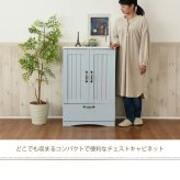 ラック フレンチカントリー 引き出し付き 扉付き チェスト キャビネット 幅60 リビングキャビネット 木製キャビネット リビング収納 棚 姫 新生活
