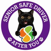 カーサイン 高齢者マーク SENIOR SAFE DRIVER ボンベイ ステッカー シール 直径13cm 肉球 日本製 車