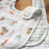 スタイ ビブ 3枚セット 出産祝い aden+anais エイデンアンドアネイ エレファントサーカス よだれかけ スナップビブ コットン100% ダブルガーゼ3層 大きめ 洗える 離乳食 お食事エプロン ベビー 新生児 内祝い 出産内祝い 男の子 女の子 ギフト 双子 2人目 きょうだい