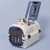 ペットキャリー M リッチェル キャンピングキャリー ファインR ダブルドア アイボリー 犬 猫 ハードキャリー クレート ペットハウス 日本製 自動車 シートベルト固定 旅行 通院 お出かけ