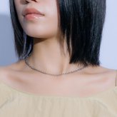 ネックレス アズキ ステンレス チェーン ニッケルフリー 金属アレルギー対応 ペアアクセ シンプル お揃い