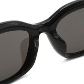 バレンシアガ BALENCIAGA サングラス アジアンフィット UVカット アイウェア フォックス BB0324SK-014 メンズ レディース ユニセックス ブラック+グレー 国内正規品