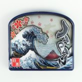 木製フレームマグネット 浮世絵（パノラマ） 立体マグネット 3D お土産 日本 土産 souvenir JAPAN Magnets ご当地 外国人 スーベニア ジャパン