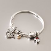 ボックス・ショッパー付 PANDORA(パンドラ) ★ Heart and Angel Wings ダングルチャーム ★ハート＆エンジェル ウィング チャーム ★ ブレスレット カスタマイズ アクセサリー シンプル 日常使い 誕生日 記念日 母の日 プレゼント ギフト｜チャーム 単品