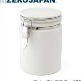 ZEROJAPAN ティーキャニスター 100 ホワイト TEA-100 陶器製 保存容器 茶葉 コーヒー豆 ストッカー 密閉 容器 おしゃれ シンプル 日本製