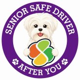 カーサイン 高齢者マーク SENIOR SAFE DRIVER マルーキー ステッカー シール 直径13cm 肉球 日本製 車