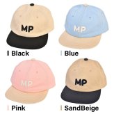 キッズ キャップ Manhattan Portage マンハッタンポーテージ 2トーンワッペンキャップ MP388 女の子 男の子 子供 帽子 54cm 手洗いOK サイズ調整可能 小学生 幼稚園 保育園 年中 年長 おしゃれ かわいい シンプル 熱中症 紫外線対策 日除け 綿100% ブラック ブルー ピンク