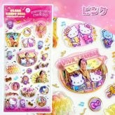 マツケンサンバ キティ シール [ マツケンサンバ×ハローキティ クリアキャンディシール ] 正規品 マツケンコラボ 松平健 キティ サンリオ ぷっくり キラキラ 透明 ステッカー 立体 可愛い デコ 手帳 シール帳 ノート スマホケース DIY 女の子 子供 人気 プレゼント ギフト
