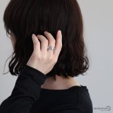ステンレス ローレルリング 2カラー リーフリング 18KGP ゴールド gold シルバー ローリエ オープンリング フリーサイズ レディース 女性 指輪 金属アレルギー対応