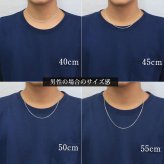 ネックレス チェーンのみ 4面カットあずきチェーン 太さ約2mm シルバー925 長さ 選べる ネックレス チェーン ハワイアンジュエリー メンズ レディース 誕生日 プレゼント ハロウィン 【品番：SCL60-4C】