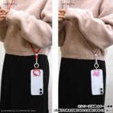 ハローキティ スマホリング ストラップセット マルチリングプラス キラキラ サンリオ おしゃれ かわいい スマホショルダー 落下防止 挟むだけ キャラクター グッズ 携帯アクセサリー サンリオ正規ライセンス品