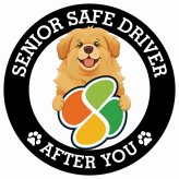 カーサイン 高齢者マーク SENIOR SAFE DRIVER チベタンマスティフ ステッカー シール 直径13cm 肉球 日本製 車