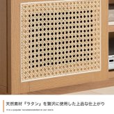 テレビ台 テレビボード テレビラック ローボード TVボード TV台 収納棚 リビング 収納 ラタン調 ラタン風 ナチュラル コード穴 脚付き スチール脚 木目調 おしゃれ 一人暮らし 韓国インテリア