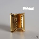 ステンレス ロングイヤーカフ 長め シンプルイヤーカフ ミル打ち かわいい メタル ワイド ゴールド 18KGP 片耳1点 プチプラ 耳の穴不要 痛くない レディース 女性 金属アレルギー対応フェイクピアス ノンホール イヤリング