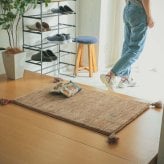 ラグ カーペット マット 玄関 玄関マット おしゃれ 40x60cm シンプルギャッベマット HOT対応 アヤカ 北欧 モダン シンプル デザイン かわいい かっこいい ギャッベ インド製 ホット 床暖 OK 送料無料 手織り 肌触り