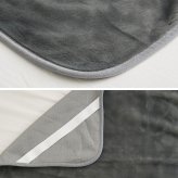 国産 アクリル敷き毛布 約100×205cm シングル S 敷きパッド 洗える 静電気防止 四方ゴム付き なめらか 日本製