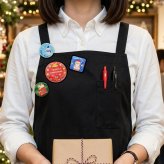 クリスマス 缶バッジ 直径56ミリ 丸型 店舗装飾 スタッフ 店員 装飾 販促ツール 営業ツール 販売ツール merry christmas バッジ バッチ バッヂ CHRISTMAS x'mas christmas ピンバッジ イベント 催事 パーティ 販促 ツール ショップ お店 接客 サポート