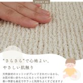 ラグ カーペット 敷物 防ダニ・抗菌・防臭 国産 洗濯可 コットン混のナチュラルデザイン メダリオン柄