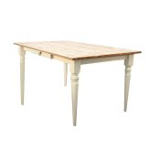 ダイニングテーブル ラベンダー 無垢材 パイン材 天然木 80×80cm・135×80cm W80xD80xH72cm / W135xD80xH72cm 食卓テーブル 木製 食卓机 リビング ダイニング ホワイト おしゃれ 新生活