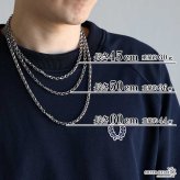 シルバー925 梵字 六字真言 ペーパーチェーン 幅5mm シルバー ネックレスチェーン 重厚 二重ロック シルバーネックレス メンズ 男性 金属アレルギー対応
