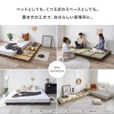 ステージベッド セミダブルサイズ ベッドフレーム単品 ロースタイル セミダブル セミダブルベッド ロースタイル 引っ越し 一人暮らし 子供部屋 寝室 耐荷重300kg ナチュラル シンプル 北欧 レトロ 西海岸 ミッドセンチュリー