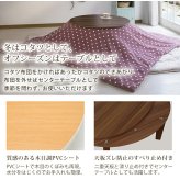 テーブル こたつ コタツ 炬燵 円形 おしゃれ 北欧 本体 薄型ヒーター 天板 リバーシブル 人気 モダン ミッドセンチュリー 木製 カフェ ABEL 〔アベル〕円形 80cmタイプ