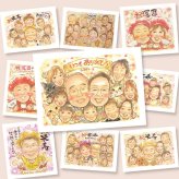 記念日のギフトに、贈る側の想いまで伝わる記念品です。初めての似顔絵注文でも安心です。 ギフト 似顔絵 家族 プレゼント 手描き 贈り物 名入れ 記念日 感謝 記念 誕生日 お祝い 大人数 おじいちゃん おばあちゃん 家族 お父さん 両親 下書き確認 名入れ 修正無料 そっくり 似てる サプライズ 実績多数 感謝 一生もの 家族 ウェディングギフト 結婚祝い ホワイトデー 初任給 イラスト 卒寿祝い