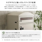 ガーデン エクステリア ポスト付き宅配ボックス 宅配3段タイプ 一体型 置き型 ポスト 大容量 スタンドポスト 宅配ポスト 郵便ポスト 自宅用 モダン 北欧 新生活