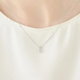 【無料ラッピング】  ヨンドシー 4℃ 3月誕生石 K10ホワイトゴールド ネックレス アクアマリン ホワイトトパーズ ブランド 正規品 新品 ギフト プレゼント 人気 おすすめ 誕生日 記念日 クリスマス 送料無料