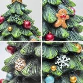 【送料無料】南貿易  クリスマスツリー スタンド オルゴール内蔵 QE48967GR クッキー 癒し おしゃれ かわいい きれい 冬 インテリア 置物 装飾 雑貨 オブジェ オーナメント デコレーション プレゼント ギフト 贈り物 誕生日 記念日 グッズ 手巻き