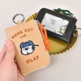 スマートキーケース スヌーピー SNOOPY スマートキー 車 鍵 ファスナー ポーチ 窓付き 小銭入れ レディース メンズ おしゃれ かわいい コンパクト キャラクター 小物入れ キーポーチ カラビナ付き 小さい 鍵ケース 車の鍵 家の鍵 駐車券 免許証 オラフ 黒 ブラック ベージュ
