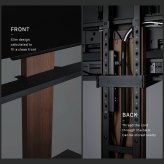 WALLインテリアテレビスタンドV2・V3・V5対応 サウンドバー棚板 LLサイズ 幅130cm スピーカー用 オーディオ用 シアターバー用 テレビ台 テレビスタンド TVスタンド 部品 パーツ スチール製 WALLオプション