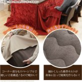 こたつ布団 長方形 省スペース はっ水リバーシブルお手入れラクラクダイニングこたつ布団-モルフダイニング 80x80cmこたつ用(242x242) 撥水 洗える 保温 掛け布団 かけふとん コタツ 炬燵 こたつぶとん シンプル ハイタイプ ウォッシャブル