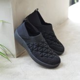 パンジー Pansy スリッポンシューズ 靴 レディース ストレッチニット かかとが踏める 2way 幅広 4E 外反母趾 軽量 抗菌 防滑 オブリークトゥ フラット 黒 ベージュ 履きやすい らくちん 誕生日 結婚記念日 母 妻 祖母 娘 父 夫 祖父 息子 友達 親戚 兄弟 父の日 母の日 クリスマス ホワイトデー 卒業 入学 バレンタインデー ラッピング ギフト