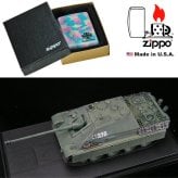 【送料無料】zippo(ジッポーライター)蔵出し1点限り レア zippo ジッポーライター 2004年製 限定ZIPPOとダイキャスト製戦車のセット　ドイツ戦車シリーズ　「ヤークトパンサー」 ギフト プレゼント [zJAGD-G]