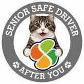 カーサイン 高齢者マーク SENIOR SAFE DRIVER キンカロー ステッカー シール 直径13cm 肉球 日本製 車