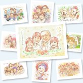 古希のギフトに、見た瞬間に、思わず笑顔になる似顔絵です。下書き確認ができるので、安心して贈れます。 似顔絵 ギフト 古希祝い 贈り物 名入れ 手描き プレゼント 古希 記念 傘寿 長寿 おじいちゃん おばあちゃん 祖父母 名入れ 修正無料 下書き確認 そっくり かわいい 宝物 似てる 古希 一生もの 70歳 長寿祝い お祝いの品 卒寿祝い 感動 オリジナル 家族 引っ越し バレンタインデー 大人数