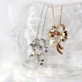 選べる誕生石12色  天使の卵 数量限定 リボンモチーフ 天然パール シルバー レディース ペンダント ネックレス 【TEN8142026】 人気 ギフト 誕生日 女性 彼女 プレゼント 誕生日プレゼント おすすめ プレゼント 人気 ブランド 秋アクセ 秋ジュエリー ご褒美ジュエリー 彼女 ネックレス ギフト バースデー ギフト 記念日